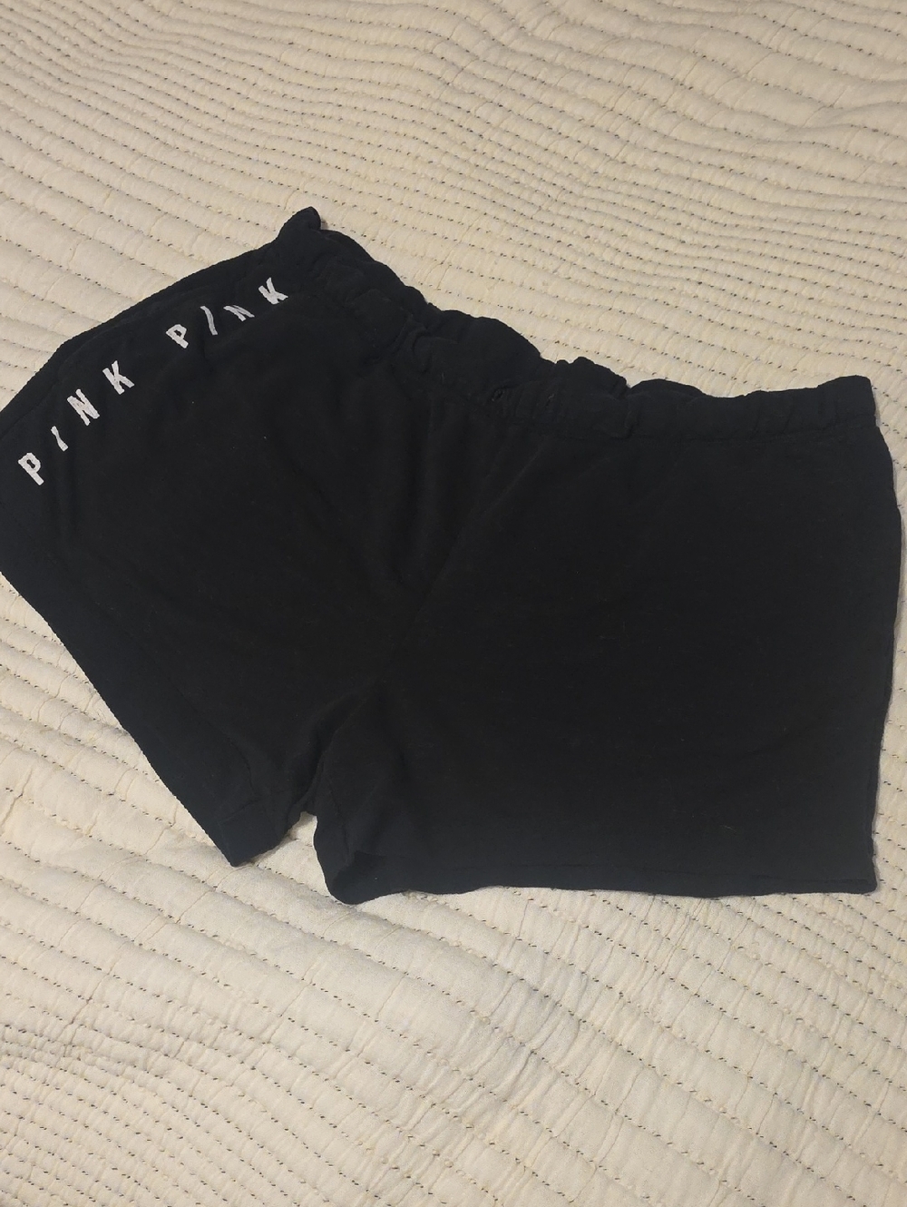 Vs Pink Cotton Shorts Large